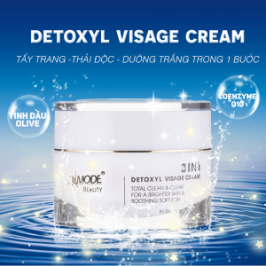 Kem Rữa Mặt, Tẩy Trang, Thải Độc da - 3in1 Detoxyl Visage Cream